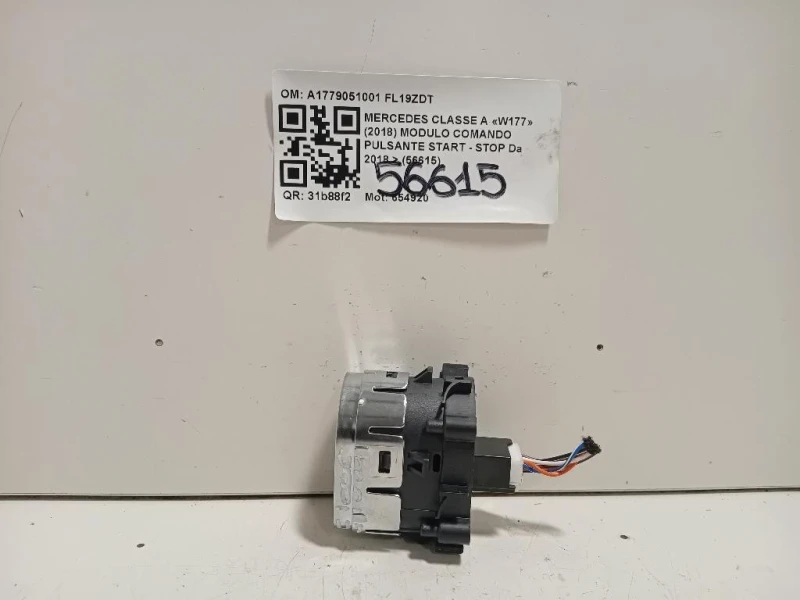 Modulo Comando Pulsante Start - STOP A1779051001 Mercedes Classe A W177 2018