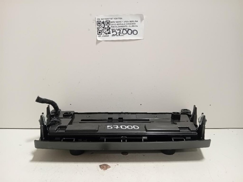 Modulo Comando Riscaldamento Clima 64119207197 Bmw Serie 1 F20 Berlina 2012