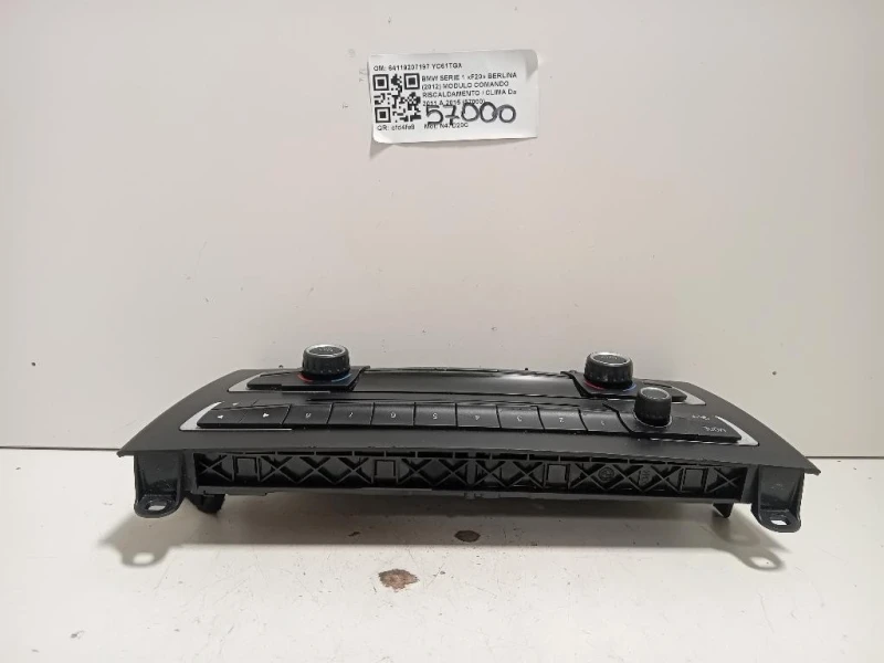 Modulo Comando Riscaldamento Clima 64119207197 Bmw Serie 1 F20 Berlina 2012