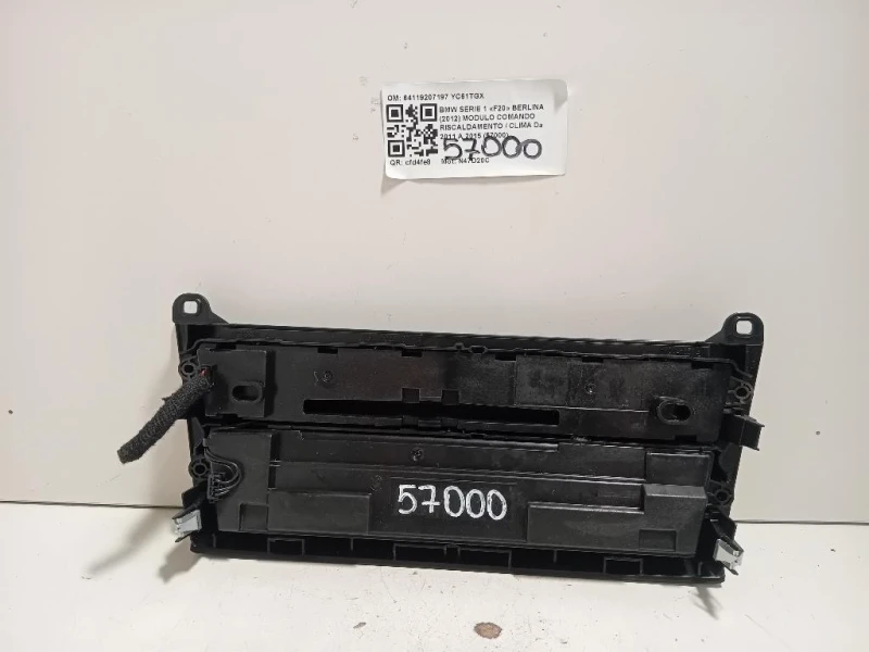 Modulo Comando Riscaldamento Clima 64119207197 Bmw Serie 1 F20 Berlina 2012