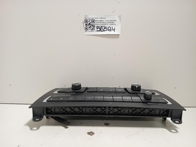 Modulo Comando Riscaldamento Clima 6411920719701 Bmw Serie 1 F20 Berlina 2015