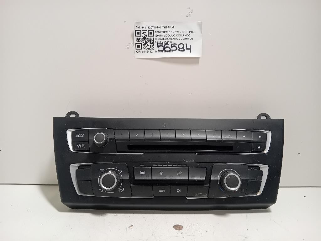 Modulo Comando Riscaldamento Clima 6411920719701 Bmw Serie 1 F20 Berlina 2015