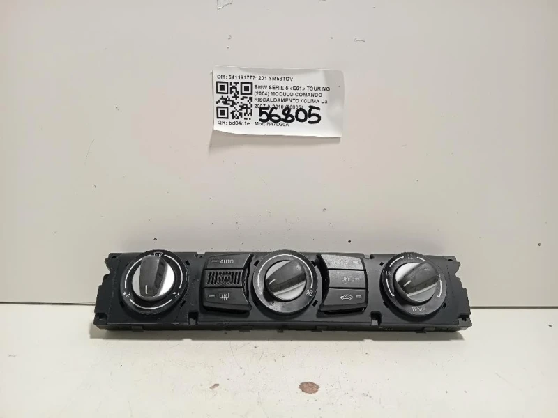 Modulo Comando Riscaldamento Clima 6411917771201 Bmw Serie 5 E61 Touring 2004