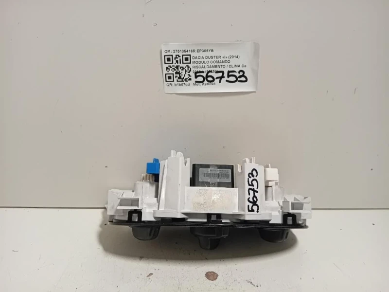 Modulo Comando Riscaldamento Clima 275105416R Dacia Duster I 2014