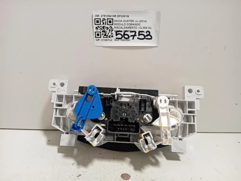 Modulo Comando Riscaldamento Clima 275105416R Dacia Duster I 2014