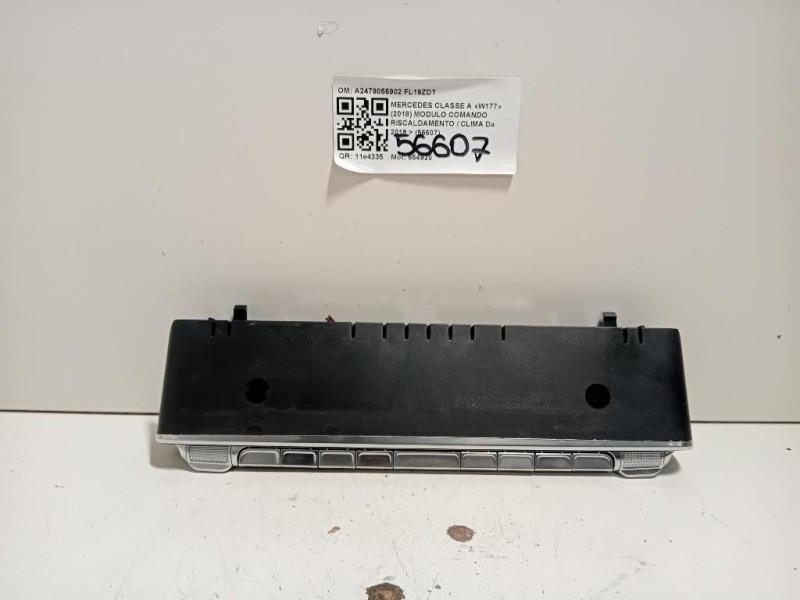 Modulo Comando Riscaldamento Clima A2479055902 Mercedes Classe A W177 2018