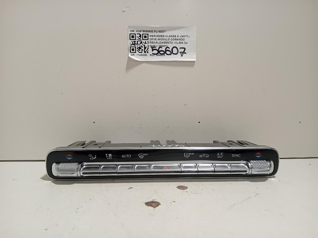 Modulo Comando Riscaldamento Clima A2479055902 Mercedes Classe A W177 2018