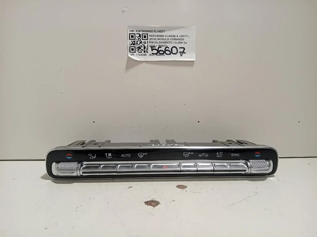 Modulo Comando Riscaldamento Clima A2479055902 Mercedes Classe A W177 2018