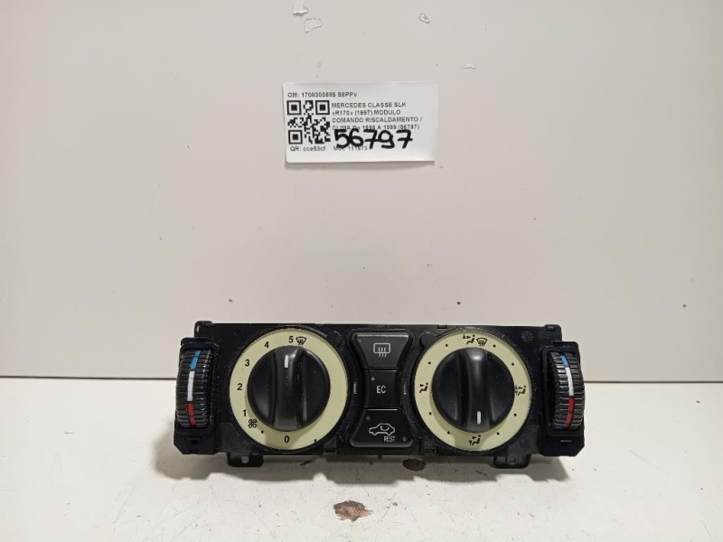 Modulo Comando Riscaldamento Clima 1708300885 Mercedes Classe SLK R170 1997