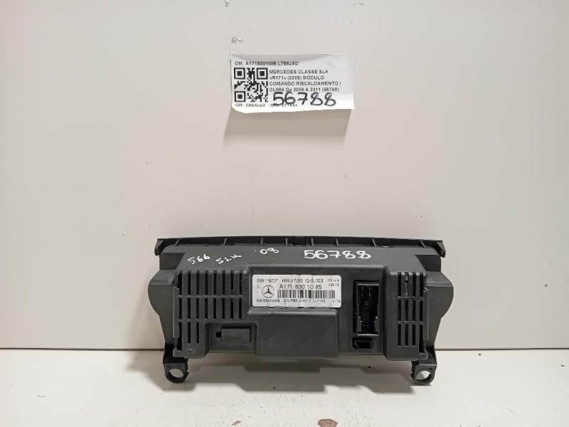 Modulo Comando Riscaldamento Clima A1718301085 Mercedes Classe SLK R171 2008