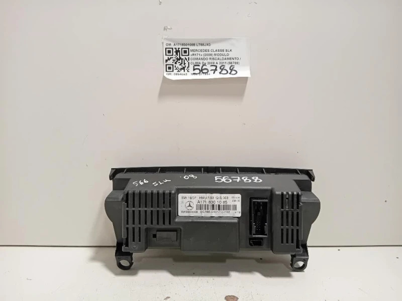 Modulo Comando Riscaldamento Clima A1718301085 Mercedes Classe SLK R171 2008