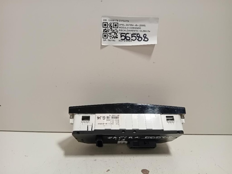 Modulo Comando Riscaldamento Clima 13308176 Opel Zafira B 2005