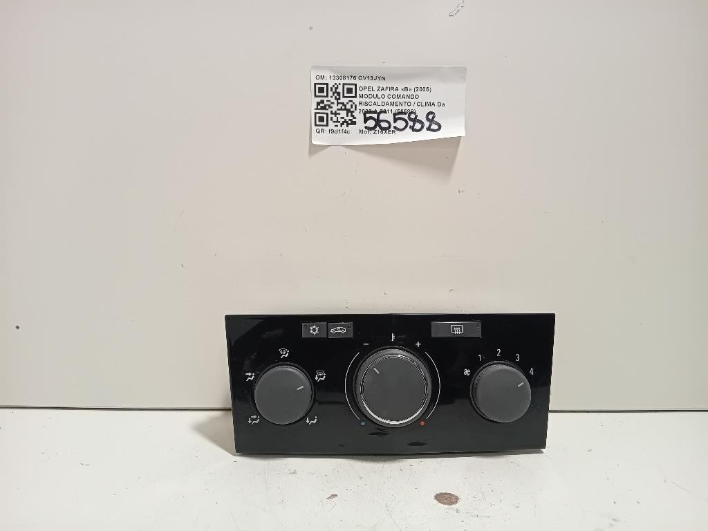 Modulo Comando Riscaldamento Clima 13308176 Opel Zafira B 2005