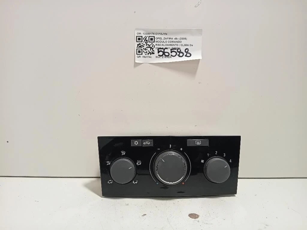 Modulo Comando Riscaldamento Clima 13308176 Opel Zafira B 2005