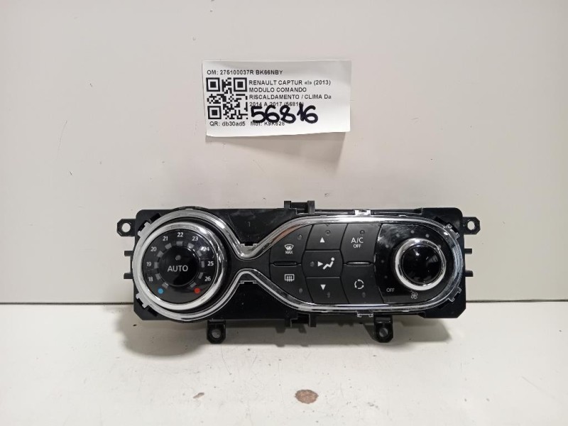 Modulo Comando Riscaldamento Clima 275100037R Renault Captur I 2013