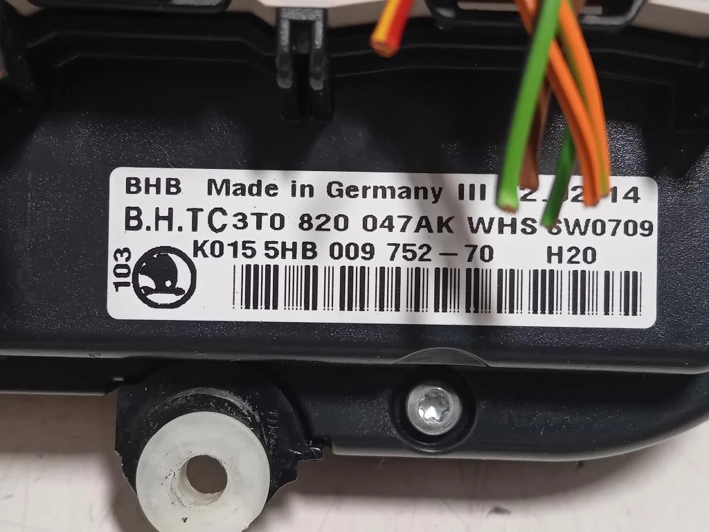 Modulo Comando Riscaldamento Clima 3T0 820 047AK WHS SW0709 Skoda Superb 3V3 2015