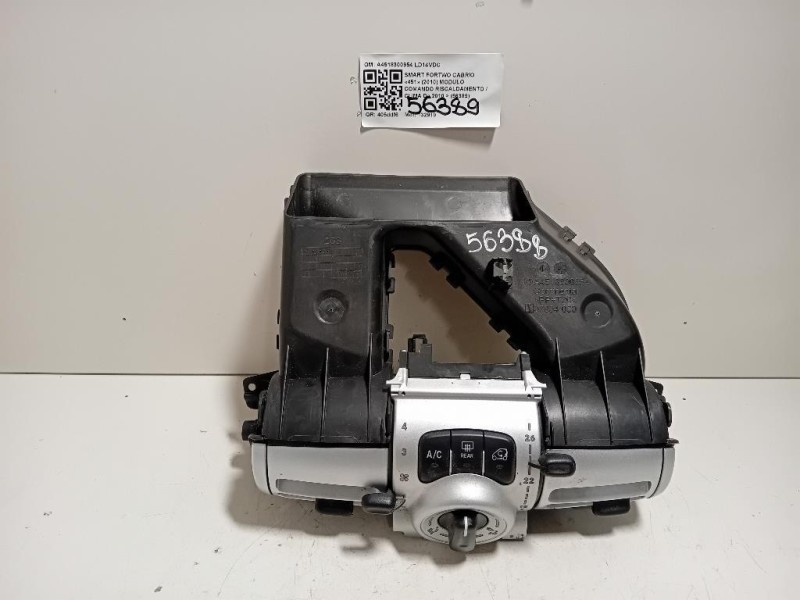 Modulo Comando Riscaldamento Clima A4518300954 Smart Fortwo Cabrio 451 2010