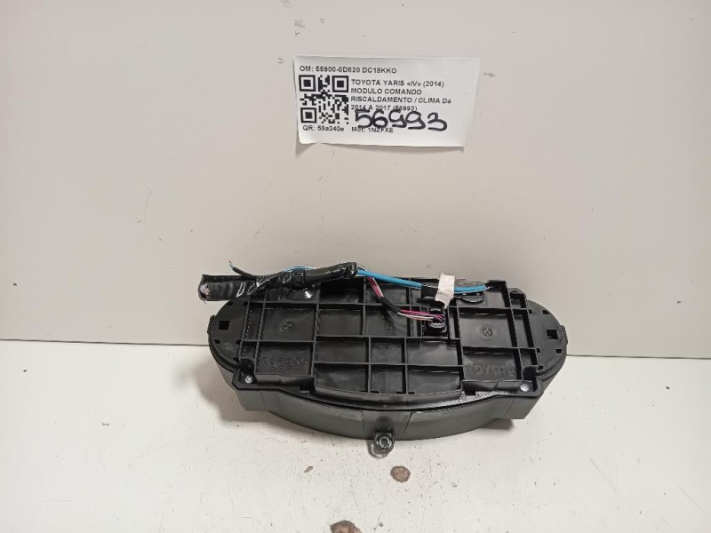 Modulo Comando Riscaldamento Clima 55900-0D820 Toyota Yaris IV 2014