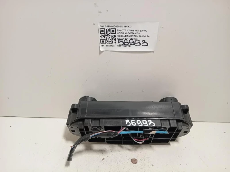Modulo Comando Riscaldamento Clima 55900-0D820 Toyota Yaris IV 2014
