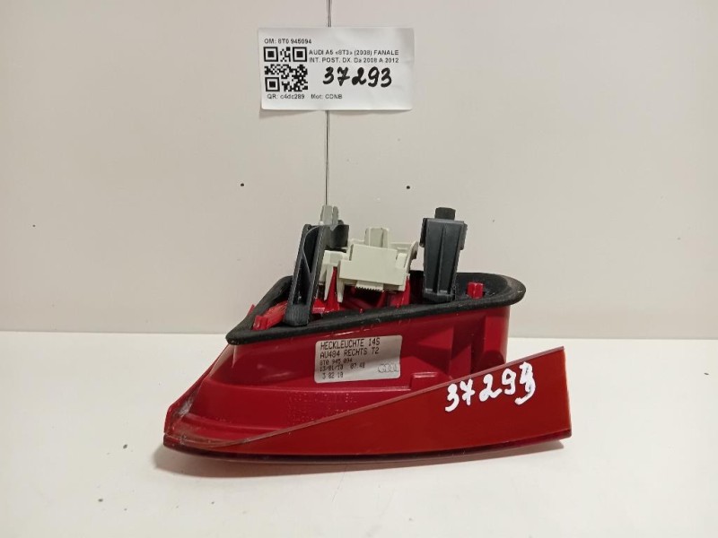 Fanale INT POST DX 8T0 945094 Audi A5 8T3 2008