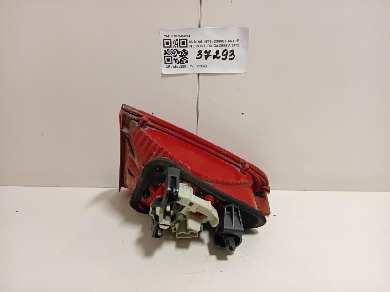 Fanale INT POST DX 8T0 945094 Audi A5 8T3 2008