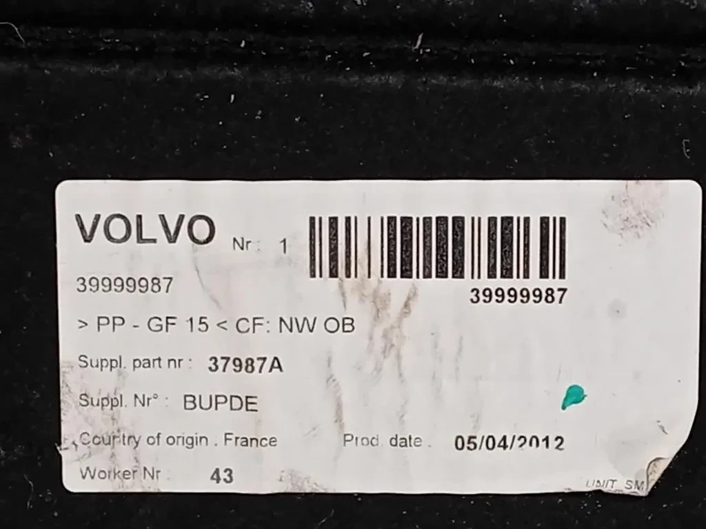 Ripiano Copertura VANO Bagagli 39999987 Volvo V50 2004