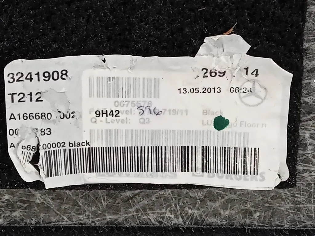 Ripiano Copertura VANO Bagagli INF A2926801600 Mercedes Classe ML W166 2012