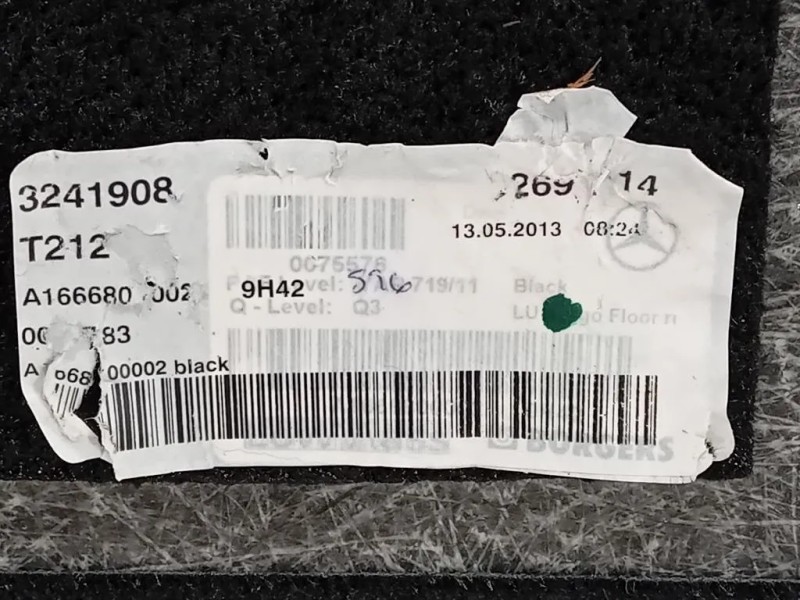 Ripiano Copertura VANO Bagagli INF A2926801600 Mercedes Classe ML W166 2012