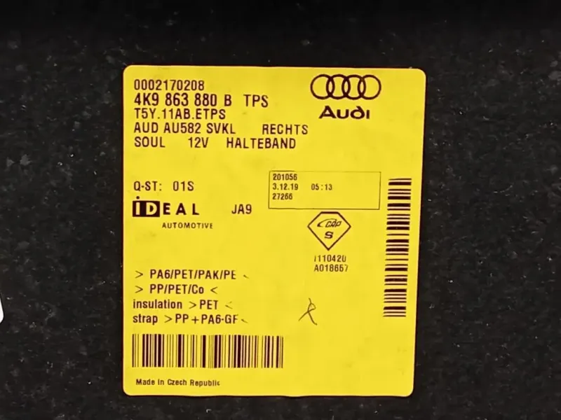 Rivestimento Bagagliaio Antint DX 4K9 863 880 D Audi A6 4a5c8 Avant 2018