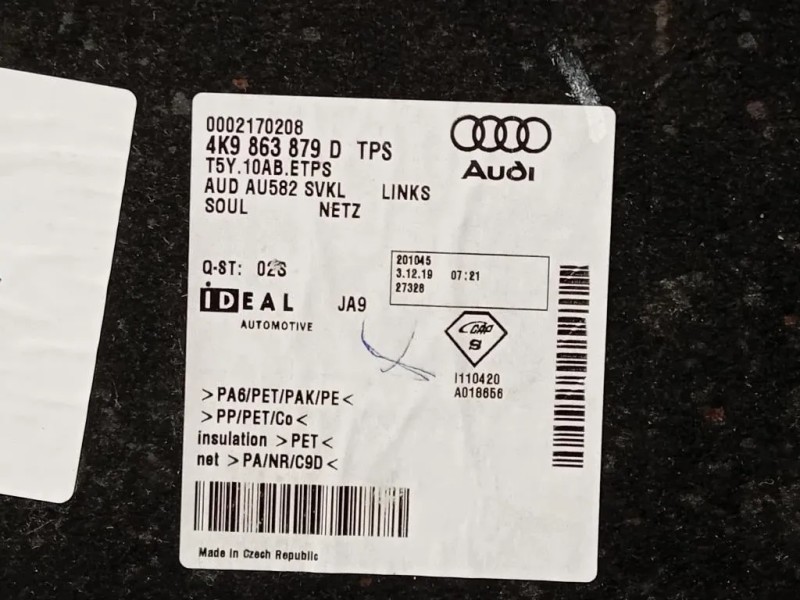 Rivestimento Bagagliaio Antint SX 4K9 863 879 D Audi A6 4a5c8 Avant 2018