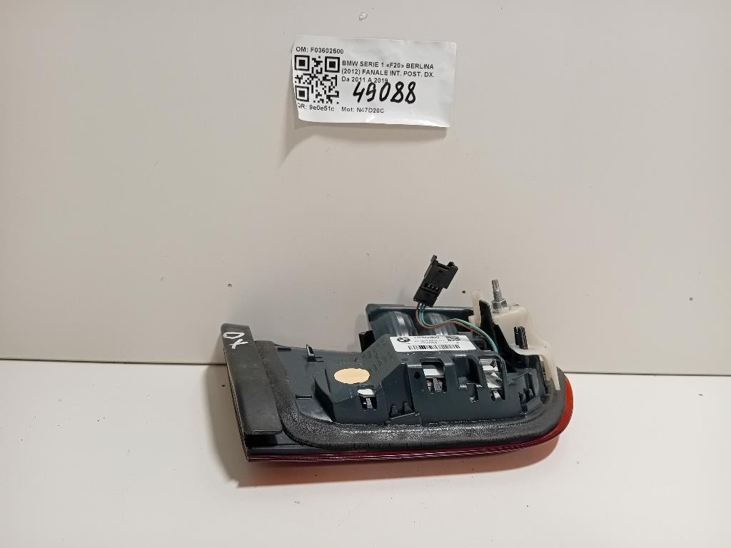 Fanale INT POST DX F03602500 Bmw Serie 1 F20 Berlina 2012