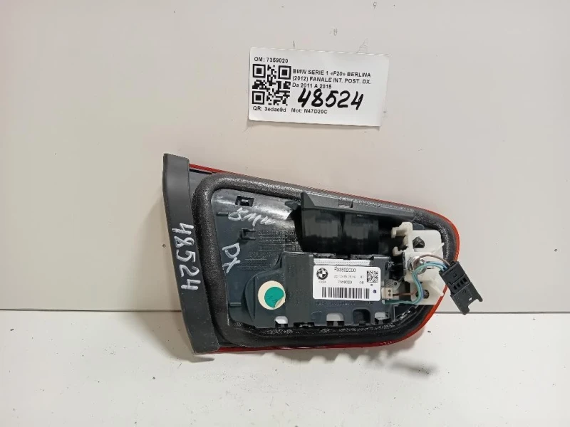 Fanale INT POST DX 7359020 Bmw Serie 1 F20 Berlina 2012
