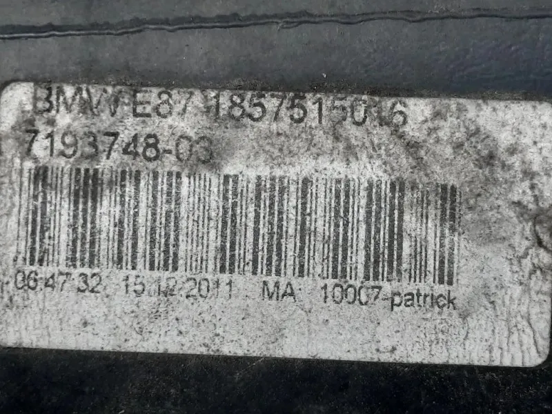 Rivestimento Frontale ANT 7166584 14 Bmw Serie 1 E82 Coupe 2005