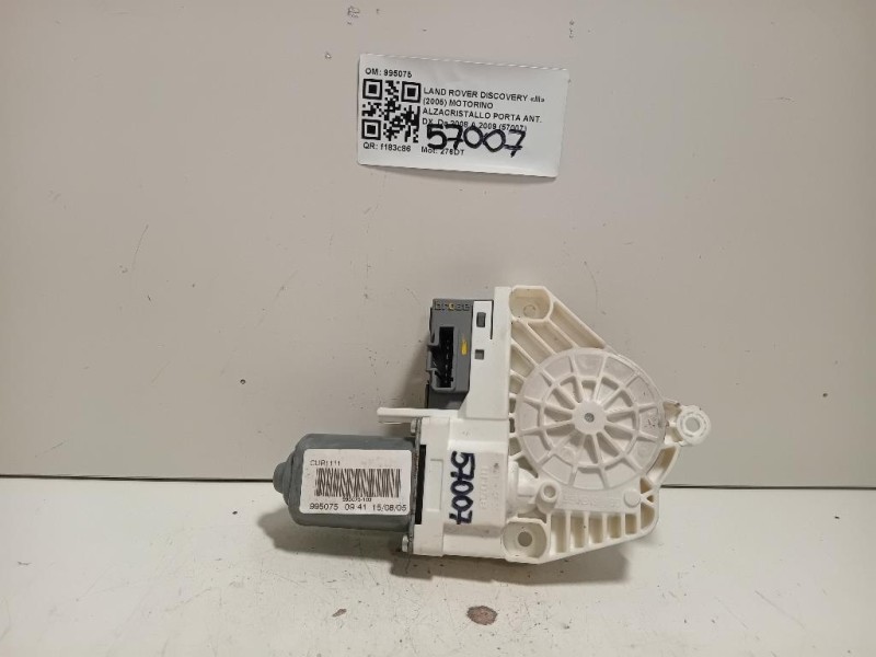 Motorino Alzacristallo Porta ANT DX 995075 Land Rover Discovery III 2005