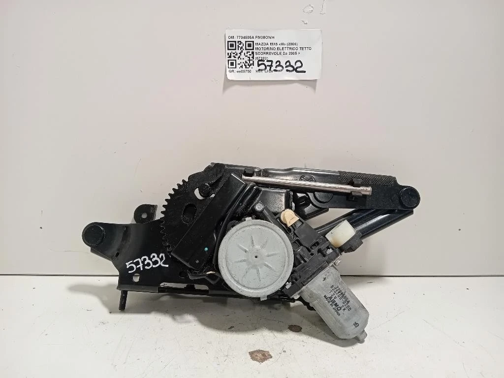 Motorino Elettrico Tetto Scorrevole 7704505A Mazda MX5 III 2006
