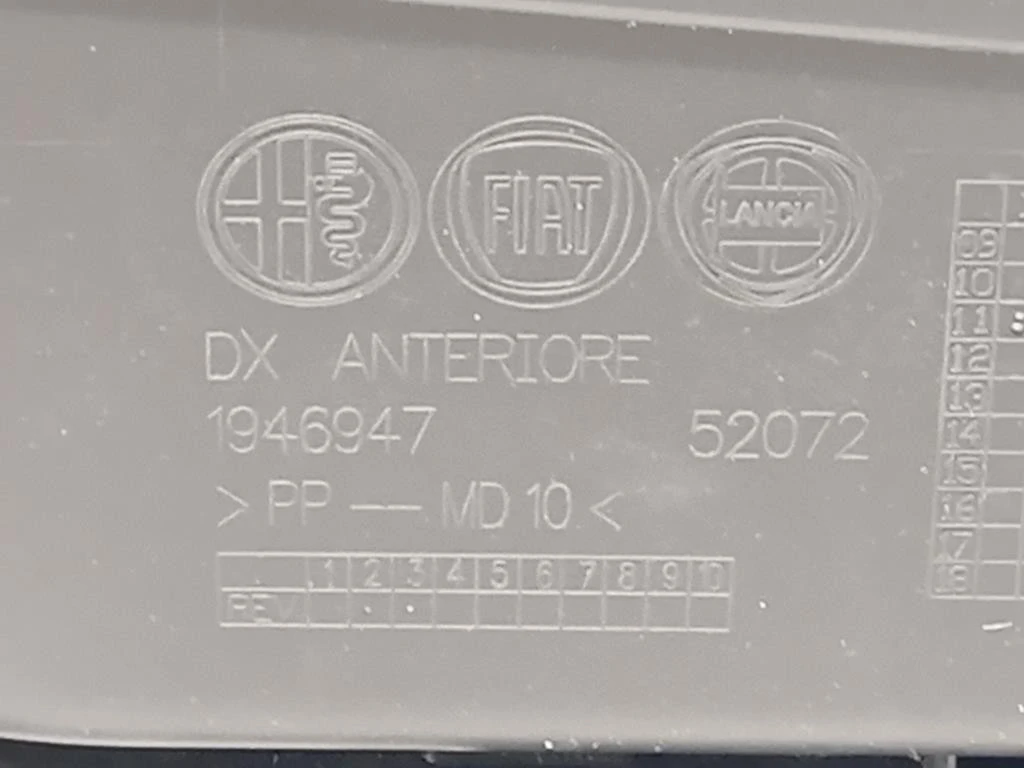 Pannello Rivestimento Porta ANT DX 1946947 Alfa Romeo Giulietta 2010