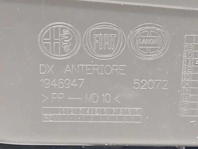 Pannello Rivestimento Porta ANT DX 1946947 Alfa Romeo Giulietta 2010