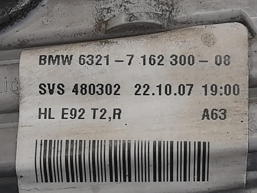 Fanale INT POST DX 6321-716300-08 Bmw Serie 3 E92 Coupe 2007