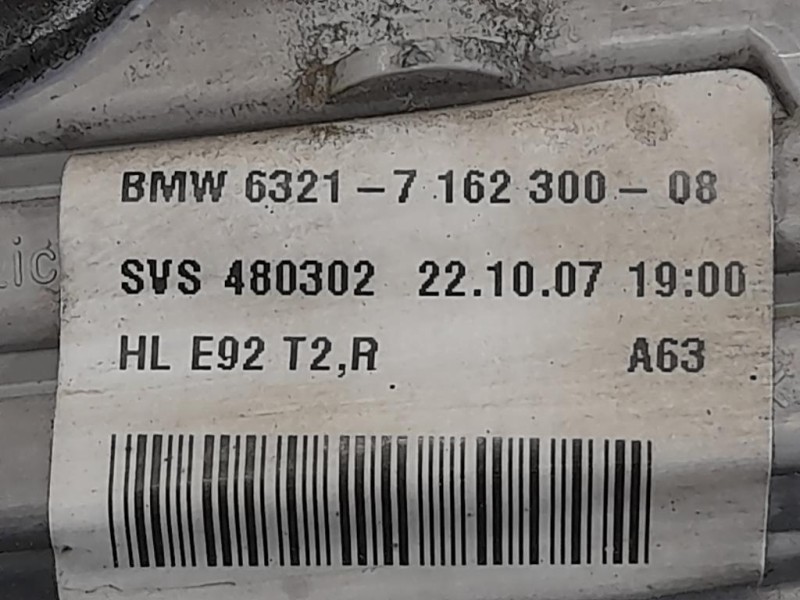 Fanale INT POST DX 6321-716300-08 Bmw Serie 3 E92 Coupe 2007