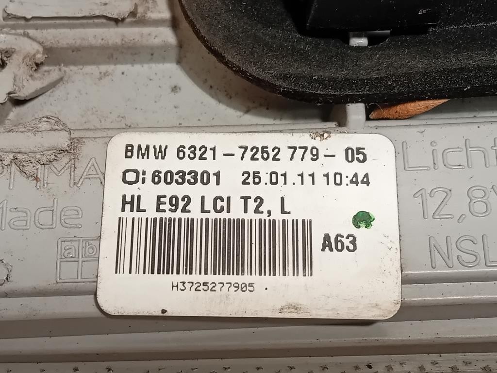 Fanale INT POST DX 6321725277905 Bmw Serie 3 E92 Coupe 2007