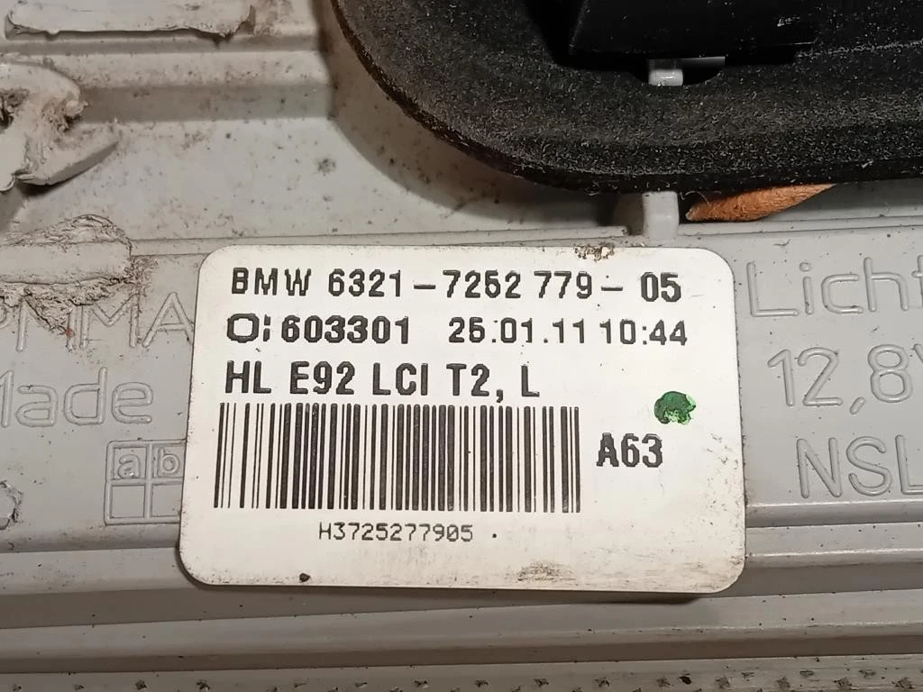 Fanale INT POST DX 6321725277905 Bmw Serie 3 E92 Coupe 2007