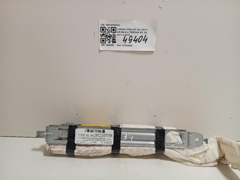 Air-bag A Tendina SX 51908423 Lancia Ypsilon III 2011