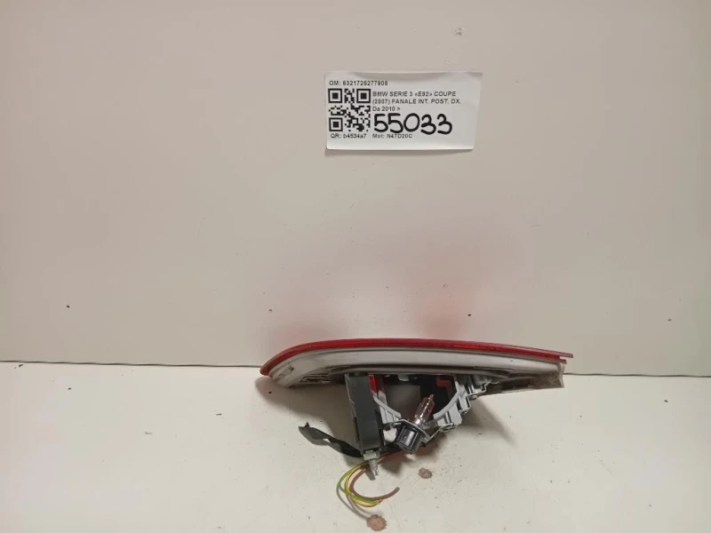 Fanale INT POST DX 6321725277905 Bmw Serie 3 E92 Coupe 2007