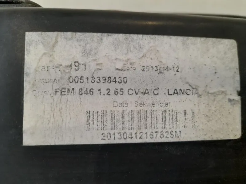 Rivestimento Frontale ANT 518398430 879500000 5A037000 Lancia Ypsilon III 2015