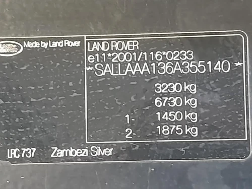 Rivestimento Frontale ANT LR054853 Land Rover Discovery III 2005