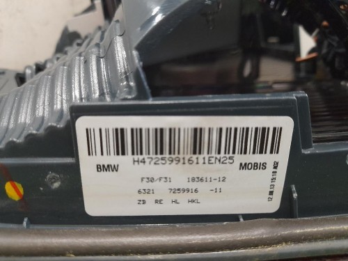 Fanale INT POST DX 63217259916 Bmw Serie 3 F31 Touring 2012