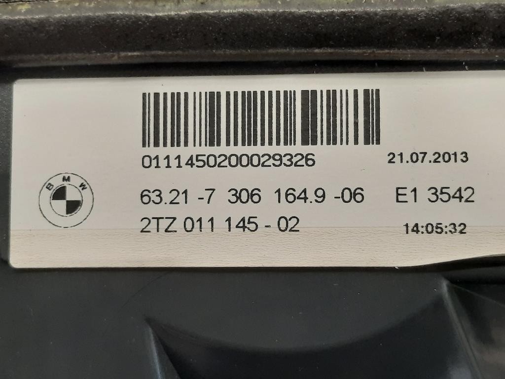 Fanale INT POST DX 6321-7306164 Bmw Serie 5 F10 Berlina 2010