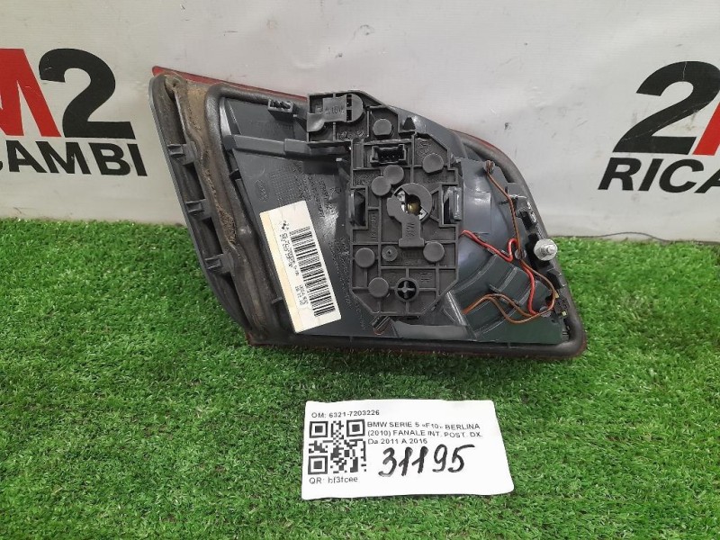 Fanale INT POST DX 6321-7203226 Bmw Serie 5 F10 Berlina 2010