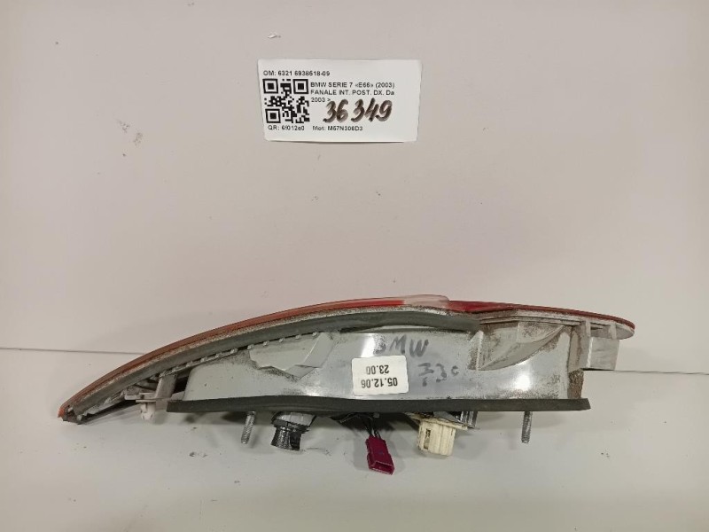 Fanale INT POST DX 6321 6938518-09 Bmw Serie 7 E66 2003
