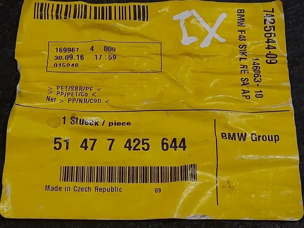 Rivestimento Interno Bagagliaio DX 51477425644 Bmw X1 F48 2015